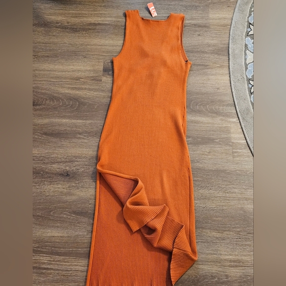 Calvin Klein Womens Stretch ribbed Twist-Front Bodycon Dress - Picture 7 of 13